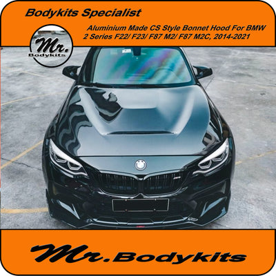 Aluminium Made CS Style Bonnet Hood For BMW 2 Series F22/ F23/ F87 2014-2021