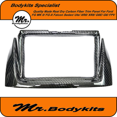 Ford FG MK2 / FG-X Falcon Real Dry Carbon Fiber Dash Trim Cover Panel, XR6, XR8, G6. G6E, FPV