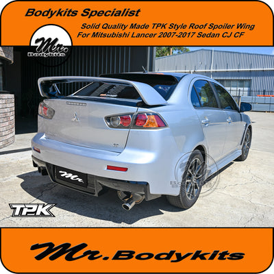 Mitsubishi Lancer 2007-2017 Sedan TPK Plastic Roof Spoiler Wing, Real Plastic Made By TPK