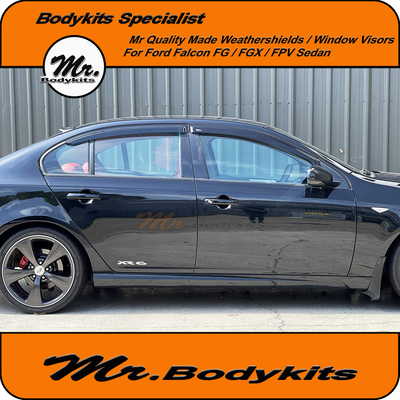 Window Visors Weathershield Set of 4 For Ford FG Falcon MK1 MK2 FPV Series Sedan 2008-2016 by Mr Bodykits