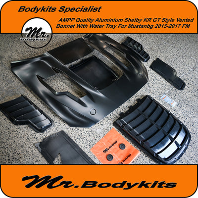Ford Mustang 2015-2017 FM AMPP Aluminium Shelby KR GT Style Bonnet (Local Pickup or Brisbane only)