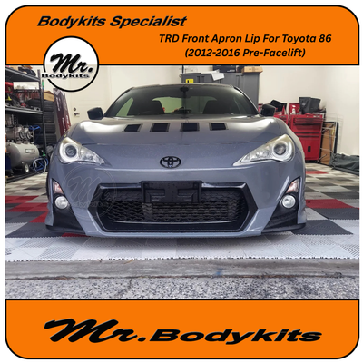TRD Front Bumper Apron Lip For Toyota 86 2012-2016 Pre-Facelift Factory Bumper