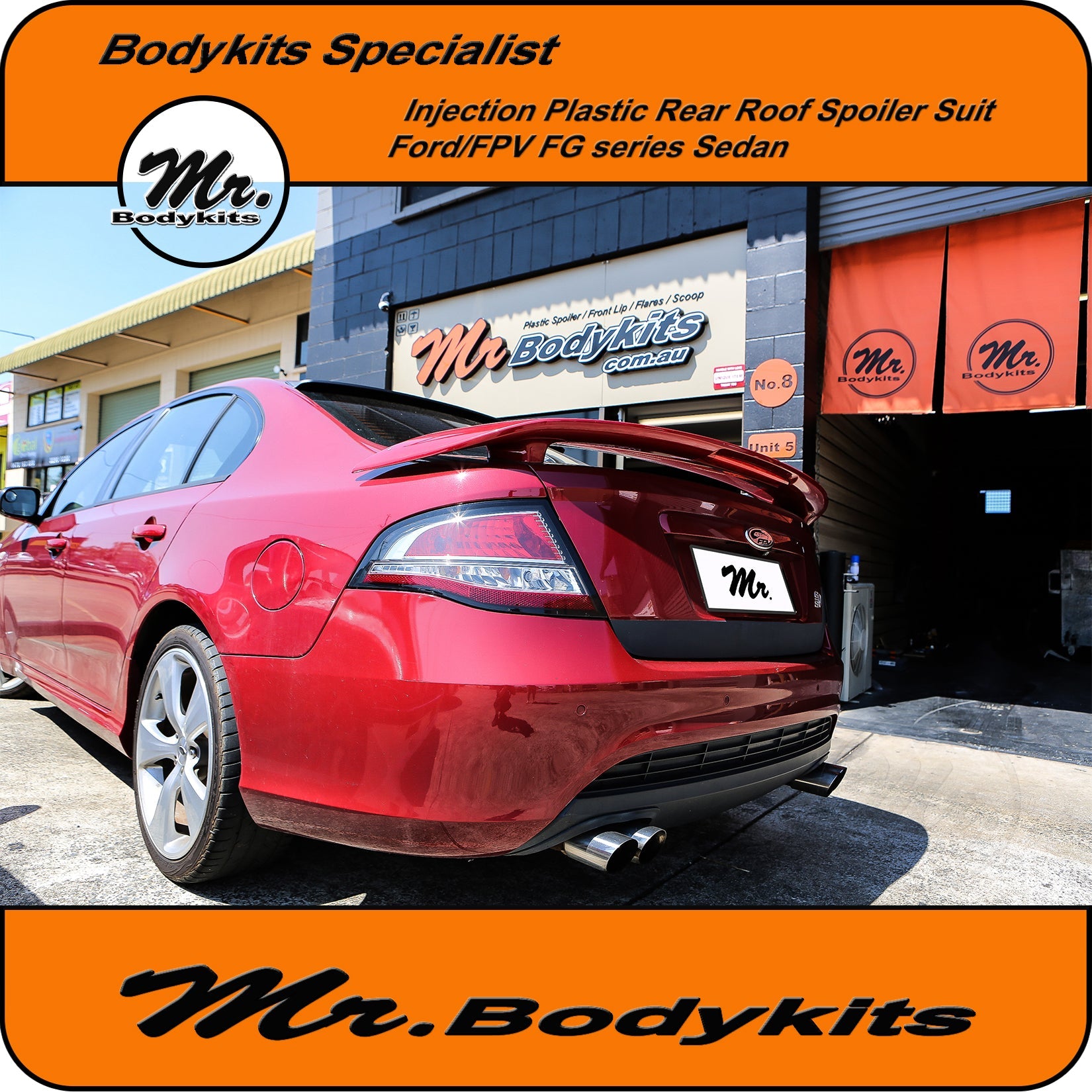 Mr Bodykits Roof Spoiler Wing For Ford Falcon FGX Sedan XR6 XR8 G6E G6 ...