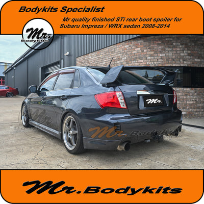 Subaru Impreza / WRX/ STi G3 Plastic Rear Boot Spoiler Wing 2008-2014 Sedan, Mr Bodykits