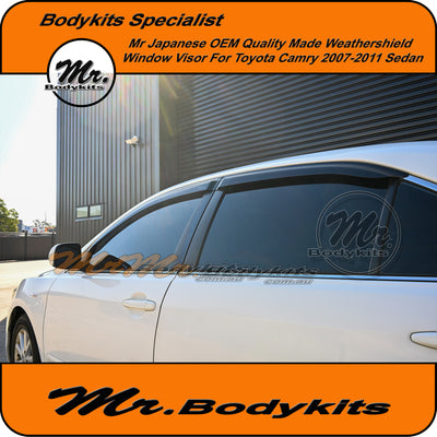 OEM Quality Weathershield Window Visor For Toyota Camry 2007-2011 by Mr Bodykits