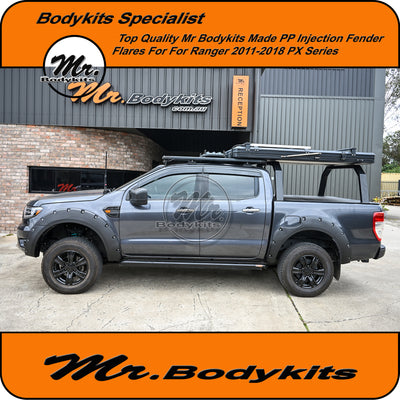 Fender Wheel Guard Flares Full Set Smooth or Wrinkle Finish For Ford Ranger PX 2011-2018 PX I II
