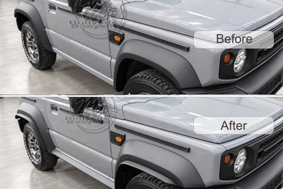 Fender Flares Extension Kit For Suzuki Jimny 3 Door 2018-2027 GL JB24 ( +45mm Wide )