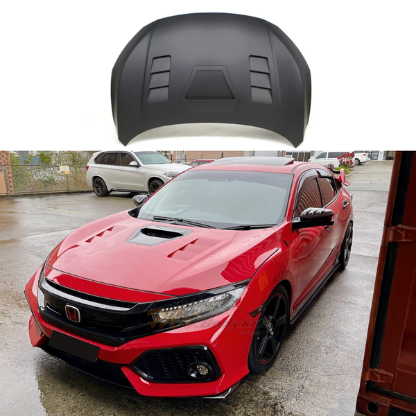 thumbnail image 2 of Auto-Bra Hood Mask / Bonnet Bra For Honda Civic 10th Gen Coupe & Sedan 2016-2021 2 of 5