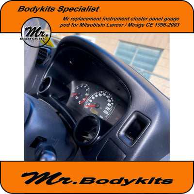 Replacement cluster gauge pod (52mm) for Mitsubishi Lancer / Mirage 1996-2003 CE