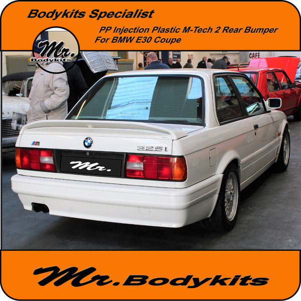 Plastic M-Tech 2 Style Full Rear Bumper For BMW E30 Sedan / Coupe / Co ...