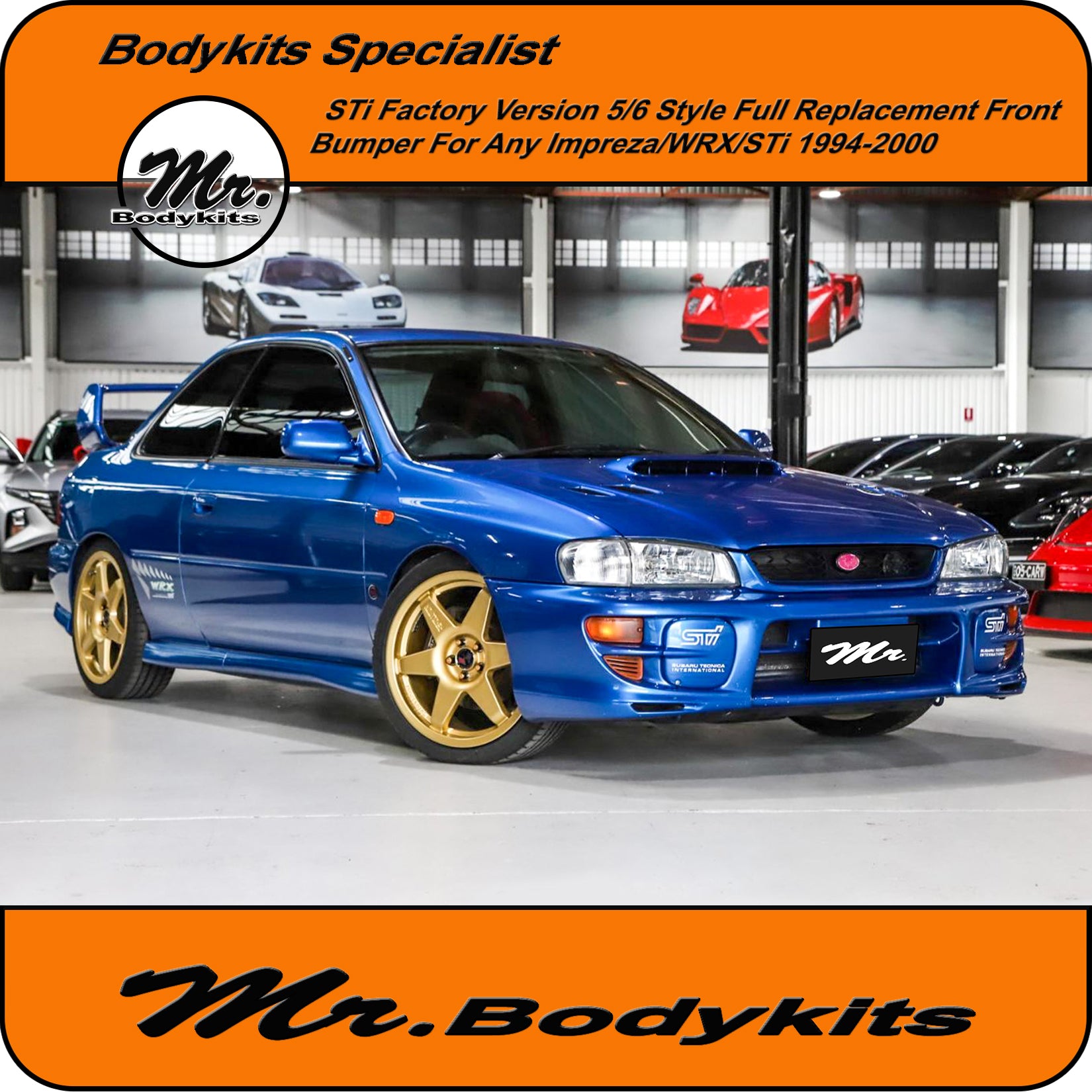 Subaru Impreza/WRX/STi 94-00 GC8/GF8 Version 5/6 STi Front Bumper, Mr ...