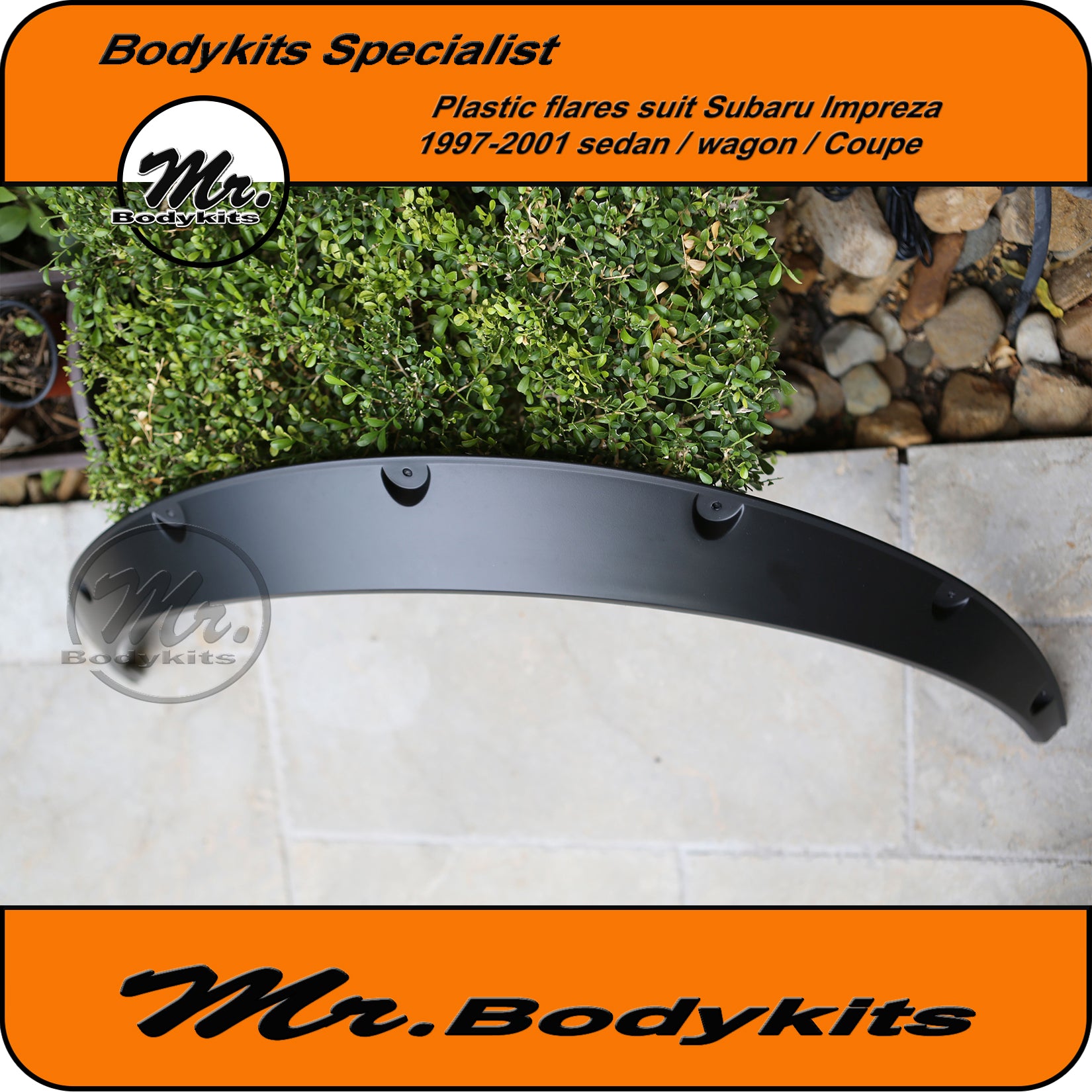 Subaru Impreza GC8/GF8 Sedan/Wagon Fender Guard Wheel Flares (PP Plast ...