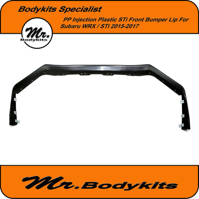 Mr PP Injection Plastic Front Bumper Lip Splitter - Subaru WRX STi 2015-2017