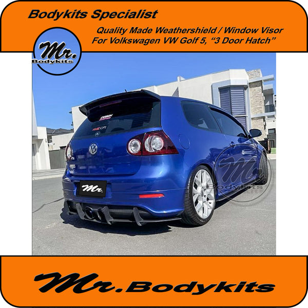 Mr Bodykits Quality Weathershield Window Visor For Volkswagen Golf 5,