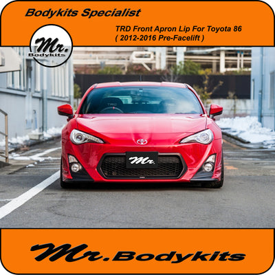 TRD Front Bumper Apron Lip For Toyota 86 2012-2016 Pre-Facelift Factory Bumper