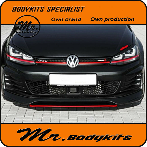 Mr.Bodykits VW Golf 7 GTi 13-17 Quality Plastic Front Lip For Factory