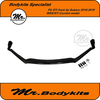 PU Plastic STi Front Lip Suit Subaru WRX/ STi 2018-2019 Current Models/ V1 / V2