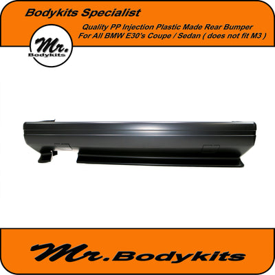 BMW E30 Plastic M3 Style Rear Bumper Spoiler For 3 Series Sedan Coupe Convertible by Mr Bodykits