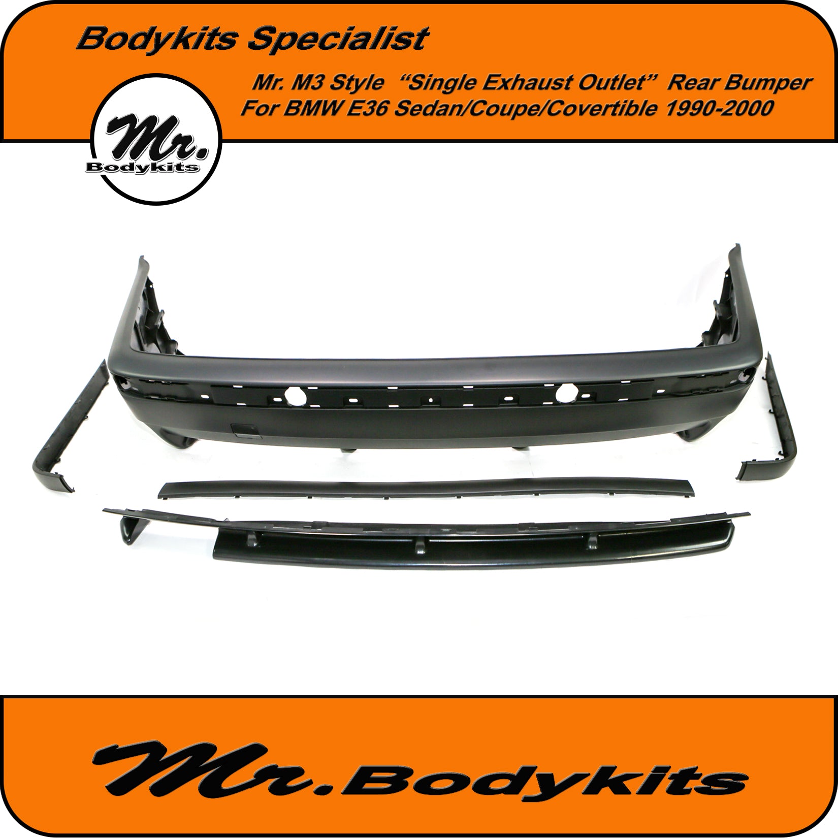 Mr. Bodykits M3 Style Front Bumper For BMW E36 Coupe/Sedan/Convertible - Mr  Bodykits