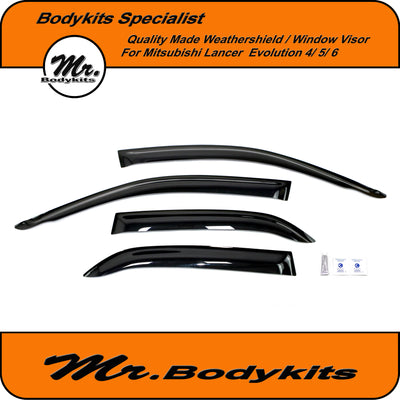 Mr Bodykits Quality Weathershield Window Visor For Mitsubishi Lancer Evolution 4/5/6