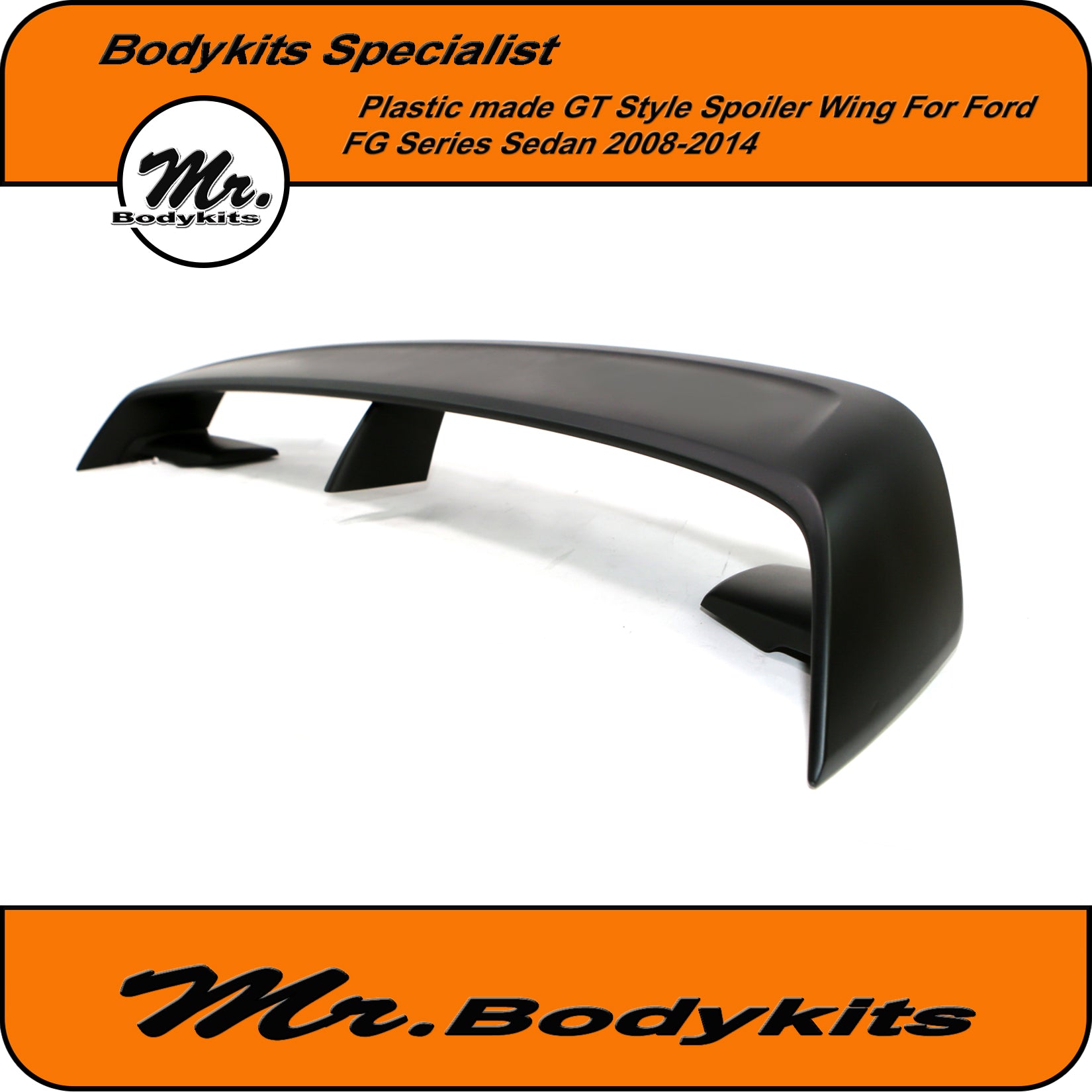 Plastic GT Style Rear Boot Spoiler Wing For Ford Falcon FG Sedan MK 1 ...