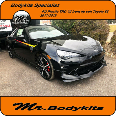 Toyota 86 2017-2020 TRD V2 Style Front Bumper Lip, Plastic Lip/Body kits Spoiler