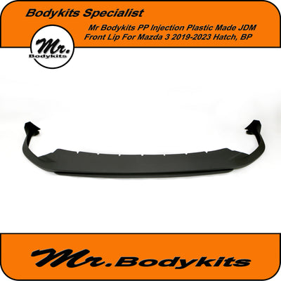 Mr Quality PP Injection Plastic Made JDM Style Front Lip For Mazda 3 2019-2025 Hatch BP