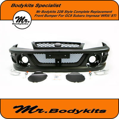 Subaru Impreza/ WRX/ STi 97-01 GC8 22B Style Front Bumper, Plastic made. By Mr Bodykits