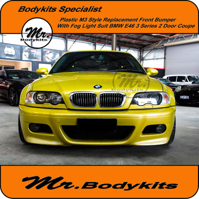 PP Plastic Replacement Front Bumper Suit BMW E46 Genuine M3 1998-2006
