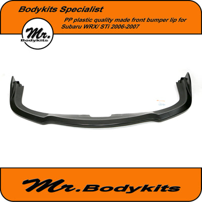 Mr PP Injection Plastic CS Front Bumper Lip Splitter -Subaru WRX / STi 2006-2007 Hawkeye