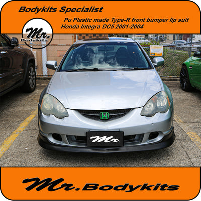 Plastic Type-R Style Front Bumper Lip Suits DC5 Honda Intergra 2001-2004 Models