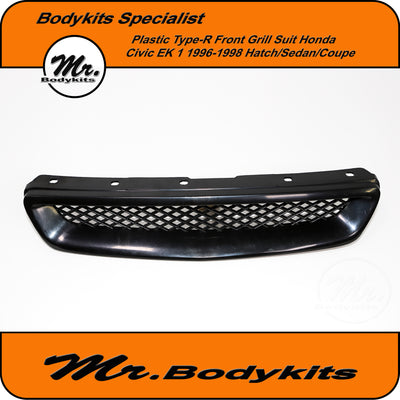 Mr. Plastic Type-R Front Grille Suit Honda Civic 1996-1998 EK 1 Series. Bodykits