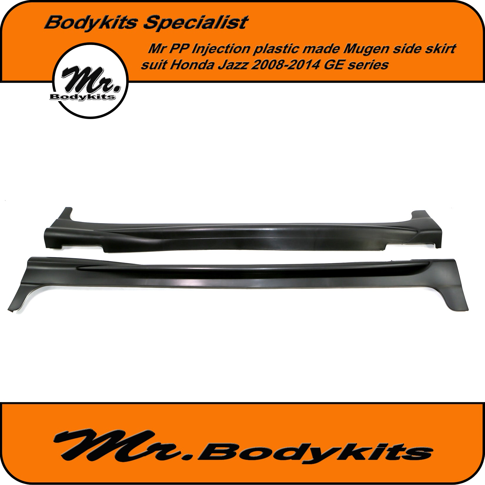 Mr Plastic Mugen Side Skirt Suit Honda Jazz 2008-2014 GE Series, Great