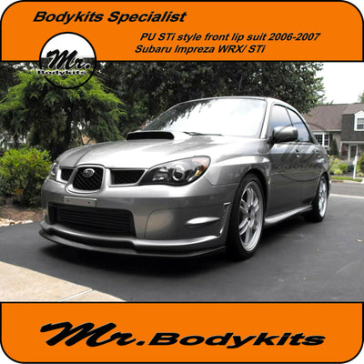 s204 Plastic STi Subaru 06-07 Hawkeye Impreza WRX Front Bumper Lip