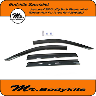 Japanese OEM Quality Made Weathershield Window Visor For Toyota Rav4/ Rav 4 2019-2025