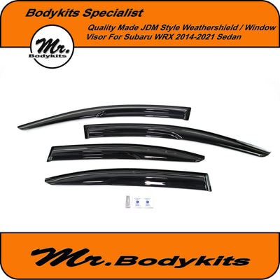 Subaru WRX VA 2014-2021 Quality JDM Style Weathershield Window Visor (Set of 4)