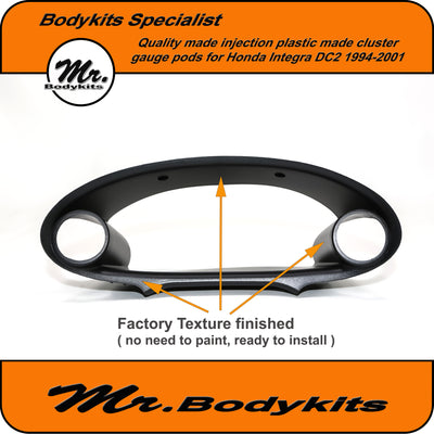 Quality replacement cluster gauge pod (52mm) for Honda Integra DC2 94-01