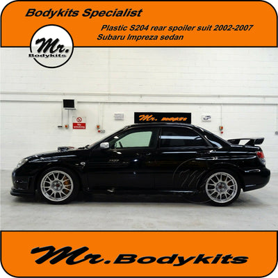 Subaru Impreza GD Plastic S204 Style Rear Boot Spoiler Suit 2001-2007 Sedan