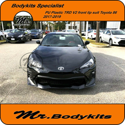 Toyota 86 2017-2020 TRD V2 Style Front Bumper Lip, Plastic Lip/Body kits Spoiler