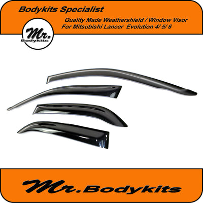 Mr Bodykits Quality Weathershield Window Visor For Mitsubishi Lancer Sedan 1996-2002 CE