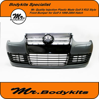 Quality "Golf 5 R32 Style" Front Bumper With Grill For Volkswagen VW Golf 4/ MK IV 98-04