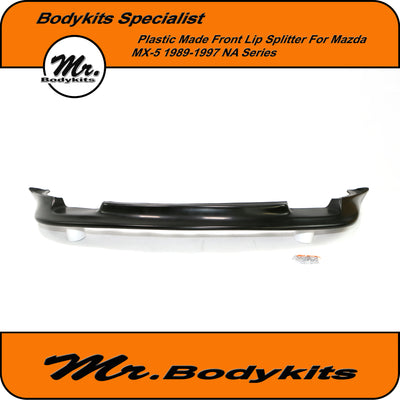 Mr PU Plastic Front Bumper Splitter Lip For Mazda MX5/ MX-5 1989-1997 NA