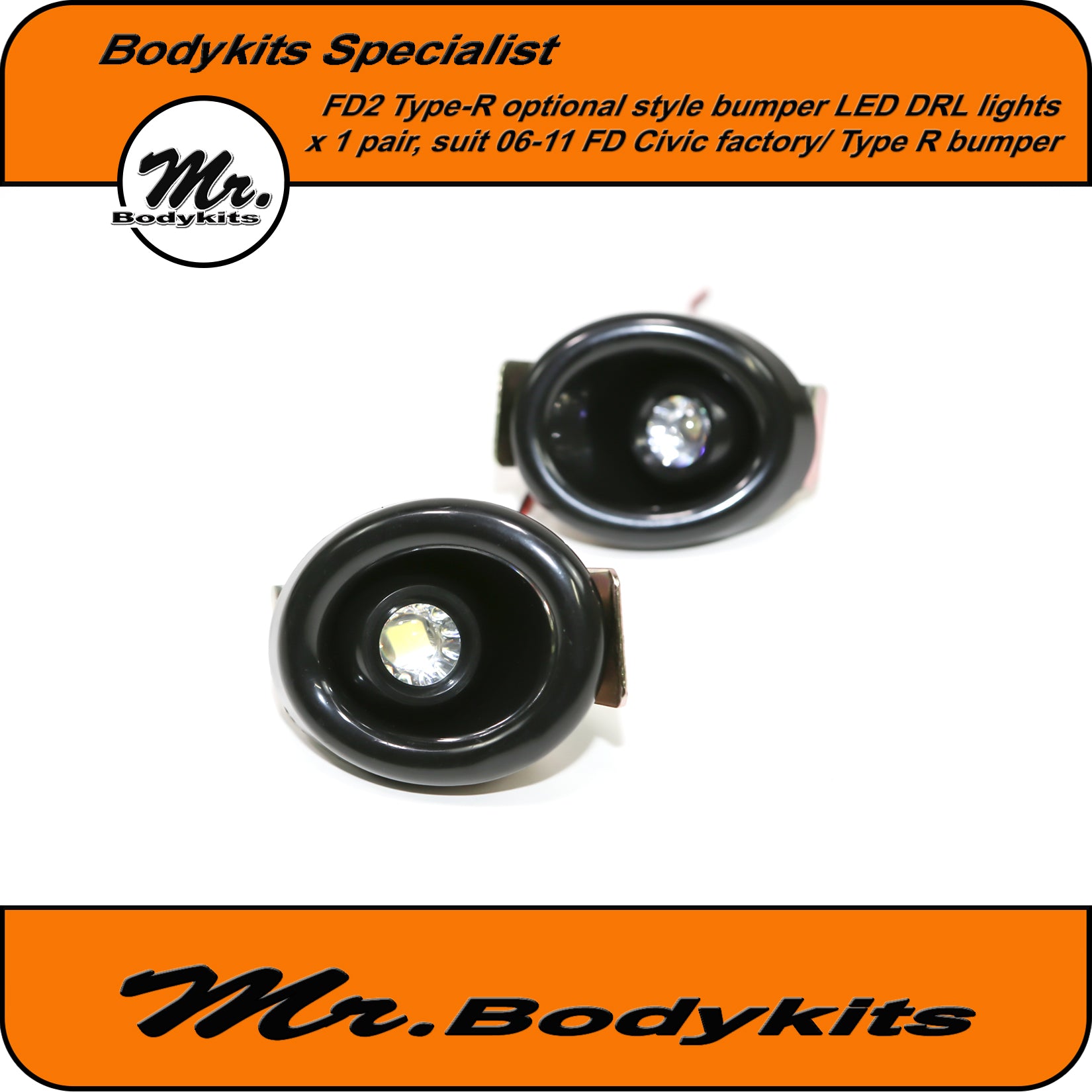 Type R Led Bulb For Honda Civic Factory/Type R Bumper FD2 Type-R optional LED lights ...