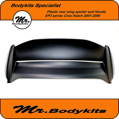 Well Made Mugen Plastic made rear spoiler wing suit Honda EP3 Civic Hatch 01-06