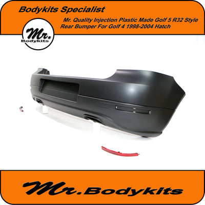 Quality Made "Golf 5 R32 Style" Rear Bumper For Volkswagen VW Golf 4/ MK IV 1998-2004