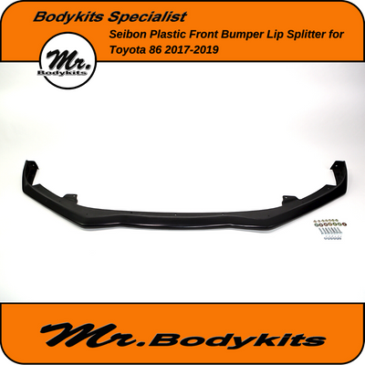 Seibon Style Plastic Front Bumper Splitter Lip For Toyota 86 2017-2020