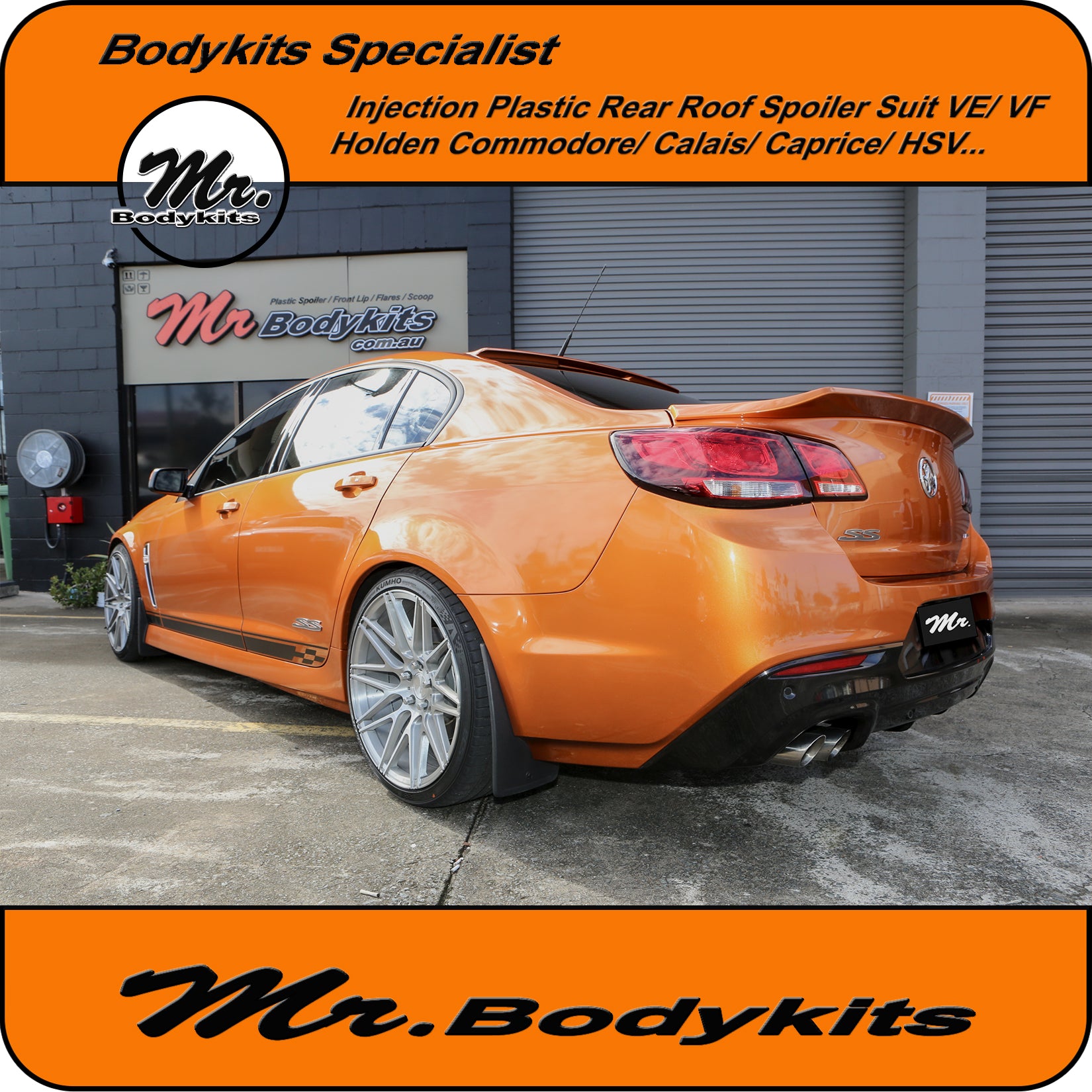 thumbnail image 2 of Mr Bodykits MRRW01 Rear Window Roof Spoiler Wing For Holden VF Commodore / Calais 2 of 3