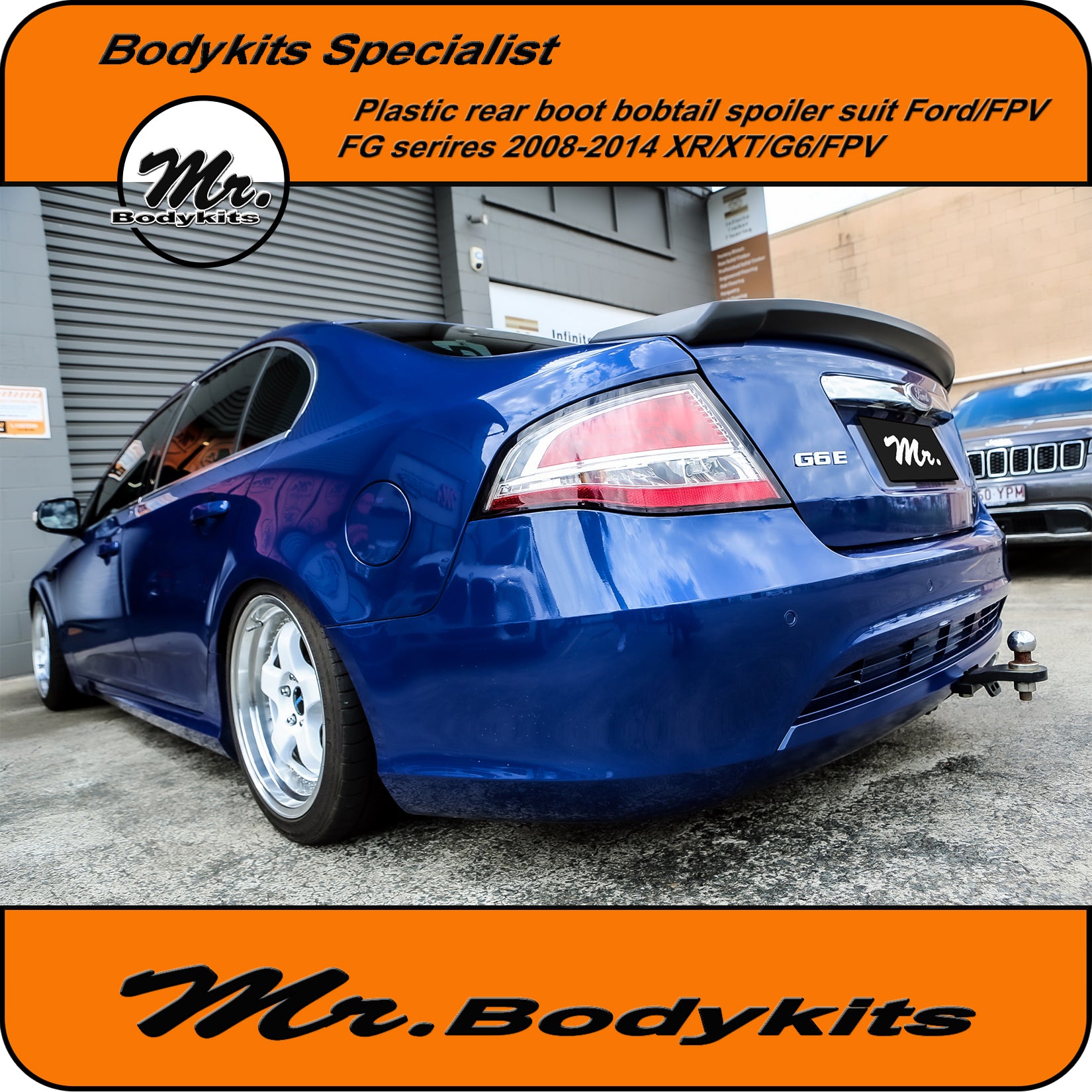 Plastic Rear Boot Spoiler For Ford FG Falcon XR6 / XR8 / XT / G6 / G6E ...