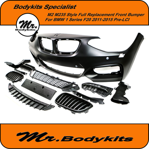 M2 M235 Style Full Replacement Front Bumper For BMW 1 Series F20 2011 ...