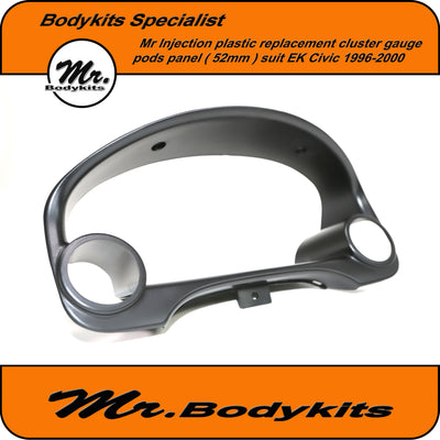 Quality made replacement cluster gauge pod (52mm) for Honda Civic EK 1996-2000